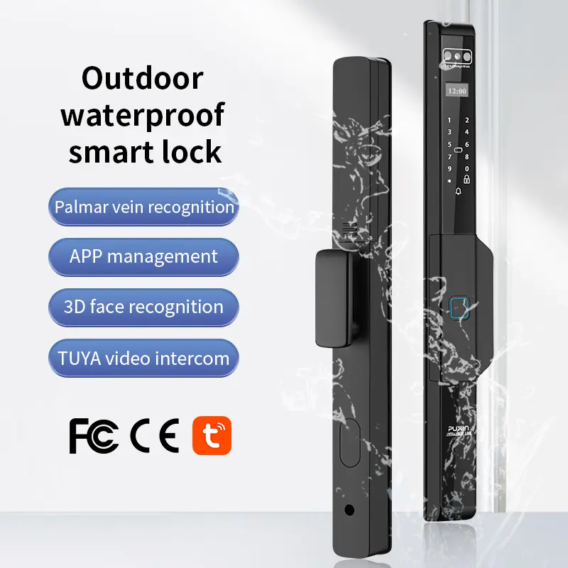 قفل باب من الألومنيوم بدون مفتاح